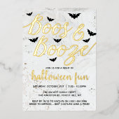 Echt Van Boos & van Booze Halloween Partij Folie Uitnodiging (Voorkant)