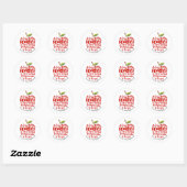 Echt verbazingwekkende leraar Red Apple Ronde Sticker (Vel)