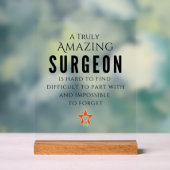 Echt verbazingwekkende waardering van de chirurg acryl bord (Neutraal)