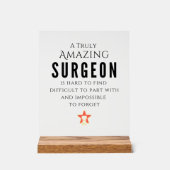 Echt verbazingwekkende waardering van de chirurg acryl bord (Voorkant)
