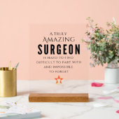 Echt verbazingwekkende waardering van de chirurg acryl bord (Huwelijk)