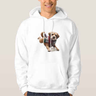 "Echt waar, het is koud! Grappige hond met sjaal W Hoodie