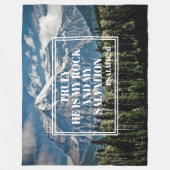 Echt waar, hij Christelijke Mountain foto van My R Fleece Deken (Voorkant)