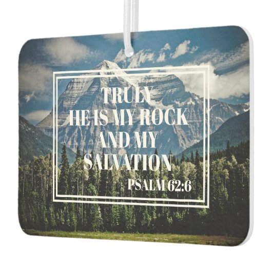 Echt waar, hij is mijn Christelijke Bijbel Verse M Luchtverfrisser (Links)