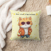 Echt waar, ik ben iconisch | Grappig katten decora Kussen (Deken)