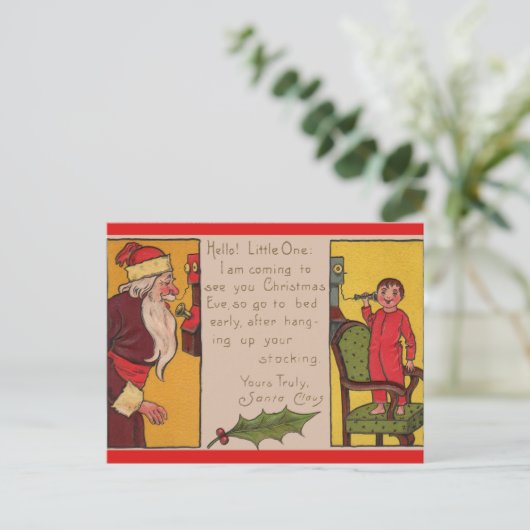 Echt waar, Kerstman Briefkaart (Staand voorkant)