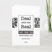 Echt waar, kerstman?! feestdagen kaart (Achterkant)