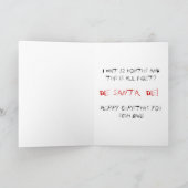 Echt waar, kerstman?! feestdagen kaart (Binnen)