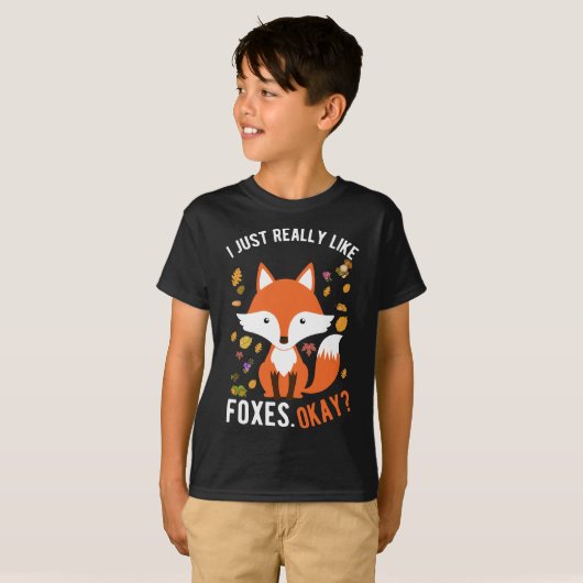 Echt waar van Foxes Cute Fox T-shirt (Voorkant volledig)