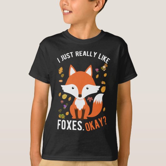 Echt waar van Foxes Cute Fox T-shirt (Voorkant)