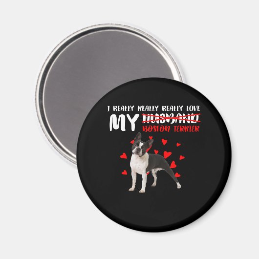 Echt waar van mijn Boston Terrier Magneet (Voorkant / Achterkant)