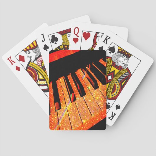 Echt warm, koud, pianospeelkaarten pokerkaarten (Achterkant)