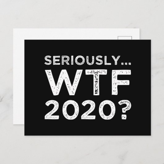 Echt, WTF 2020? Briefkaart (Voorkant / Achterkant)