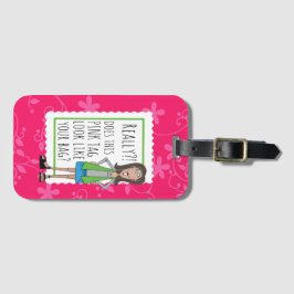 Echt? Ziet dit Roze label eruit als je tas? Bagagelabel