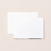 Echt zilveren folie vlinder foto bruiloft dank u folie kaarten (Met envelop)