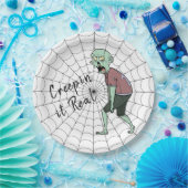 Echt Zombie Papieren Bordje (Feest)