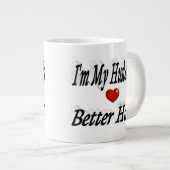 Echtband citeert zwarte tekst grote koffiekop (Voorkant rechts)