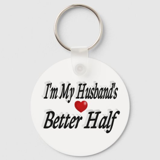 Echtband citeert zwarte tekst sleutelhanger (Voorkant)