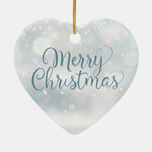 Echtband Definition Merry kerstFeestdagen Keramisch Ornament (Achterkant)