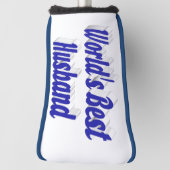 Echtband met blauwe kop golfheadcover (Draai 90)