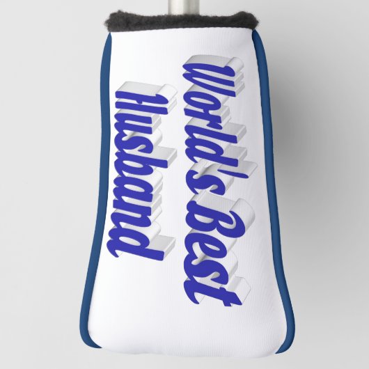 Echtband met blauwe kop golfheadcover (Draai 90)