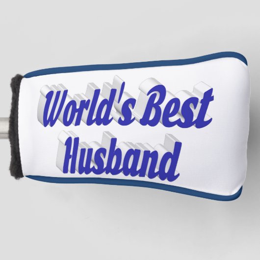 Echtband met blauwe kop golfheadcover (Voorkant)