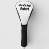 Echtband met zwarte kop golfheadcover (Voorkant)