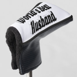Echtband met zwarte kop golfheadcover
