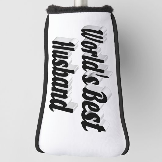 Echtband met zwarte kop golfheadcover (Draai 90)