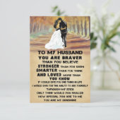 Echtbare kunst voor mijn man... je bent zonneschij RSVP kaartje (Staand voorkant)