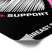 Echtbare Mannen die ik roze voor mijn vrouw borstk Poster (Hoek)