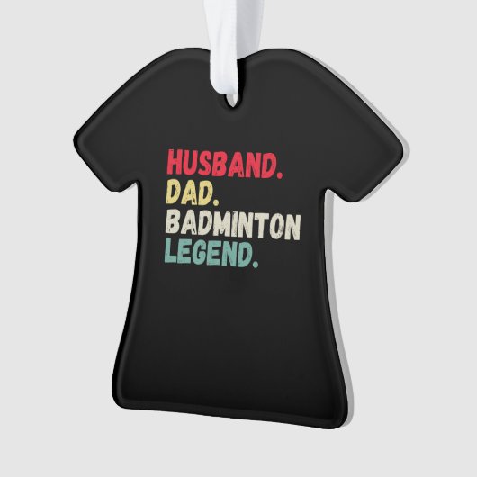 Echtbare vader badminton legende kerst Orn Ornament (voorkant)