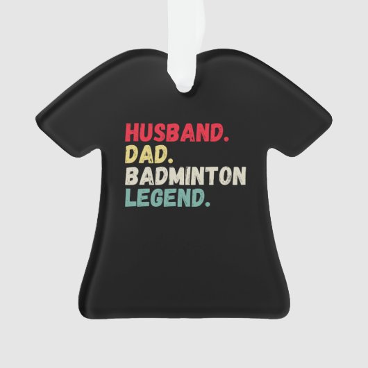 Echtbare vader badminton legende kerst Orn Ornament (voorkant)