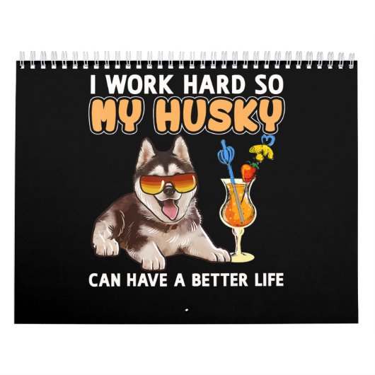 Echtcadeau | Funny Husky Lovers Gifts Kalender (Hoes)
