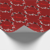 Echtdeeg kerstcadeaupapier voor kerstmis cadeaupapier (Hoek)