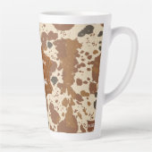 Echte 100% Latte-mok | Cowhide-koffie-esthetiek Latte Mok (Rechts)