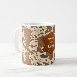 Echte 100% Latte Mok, Koeienhuid Koffie Esthetiek Koffiemok
