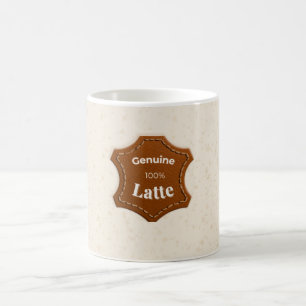 Echte 100% Latte Neutraal Patroon Mok