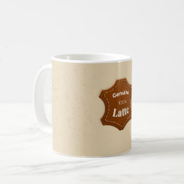Echte 100% Latte Neutrale Patroon Mok