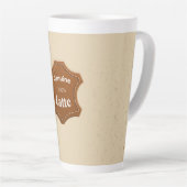 Echte 100% Latte Neutrale Patroon Mok (Rechterhoek)