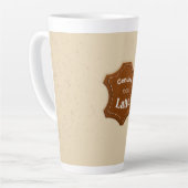 Echte 100% Latte Neutrale Patroon Mok (Linkerhoek)
