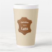 Echte 100% Latte Neutrale Patroon Mok (Voorkant)