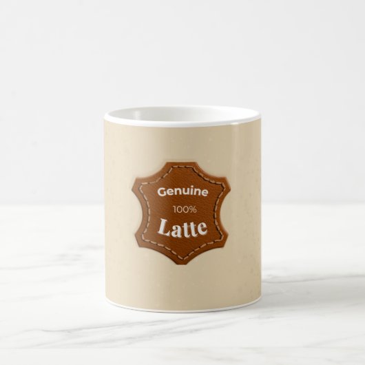 Echte 100% Latte Neutrale Patroon Mok (Center)