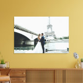 Echte aangepaste bruiloft foto canvas afdruk (Insitu (Woonkamer))