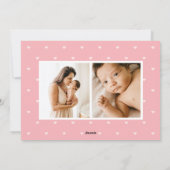 Echte aankondiging van geboorte van Baby in 'Singl (Achterkant)