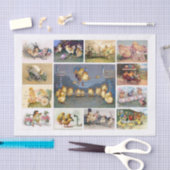 Echte (AI)  paaskuikens Ephemera Tissuepapier (Craft)