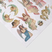 Echte (AI) Vintage Christmas Angels Tissuepapier (Detail)