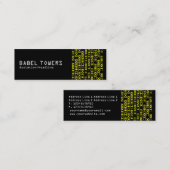 Echte Alien Writing Mini Visitekaartje (Voorkant / Achterkant)