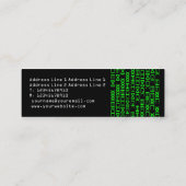 Echte Alien Writing Mini Visitekaartje (Achterkant)