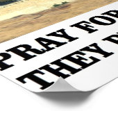 Echte Amerikanen bidden voor Israël Poster (Hoek)